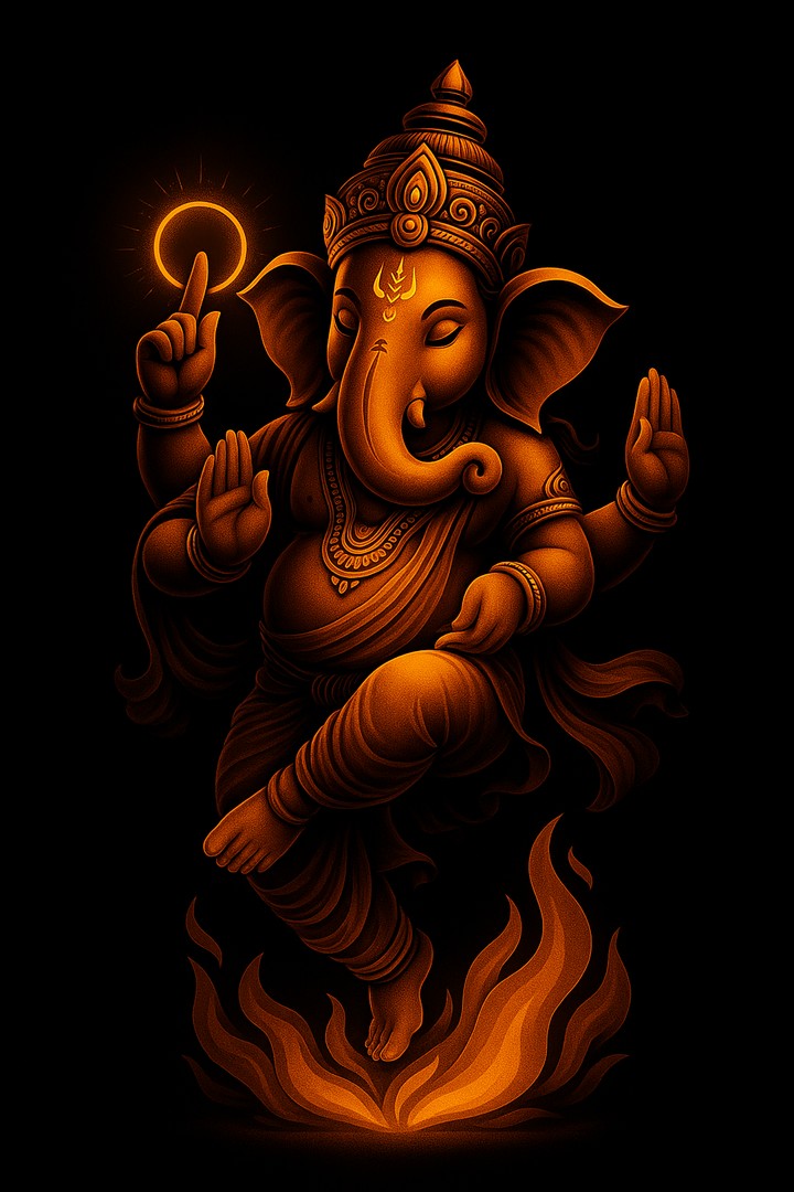 Cosmic Lord Vishnu in Divine Aura