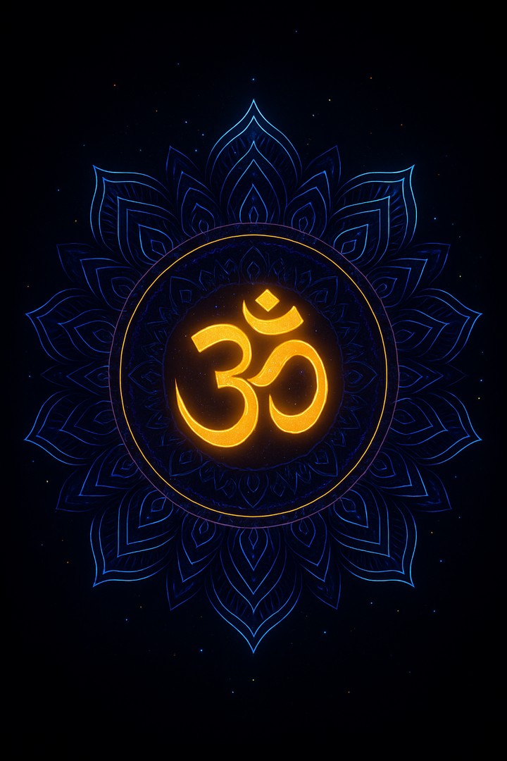 Radiant Om Mandala