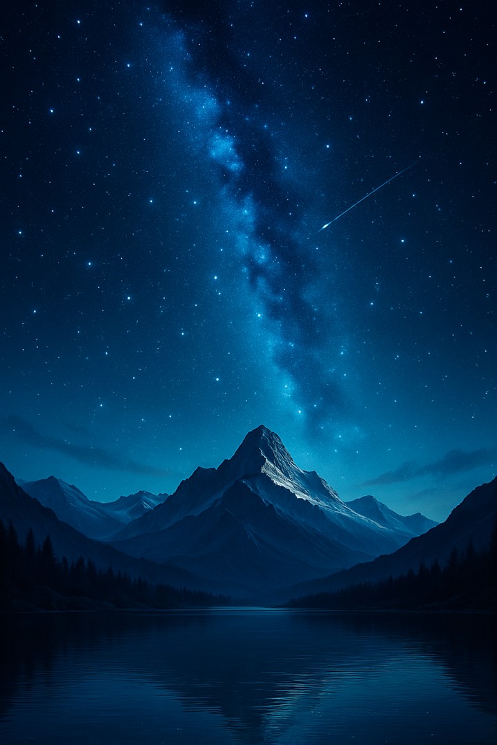 Starry Night Mountains