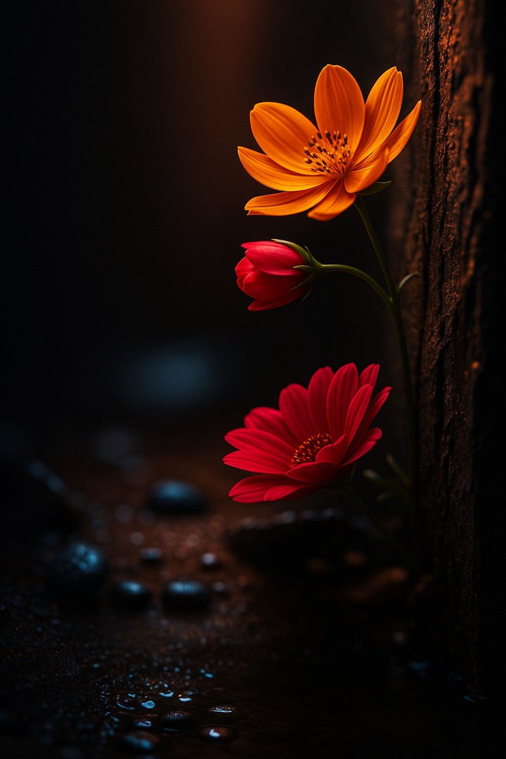 Glowing Flowers