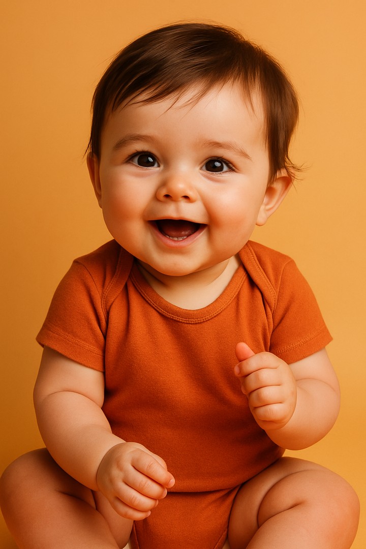 Adorable Baby with Bright Smile