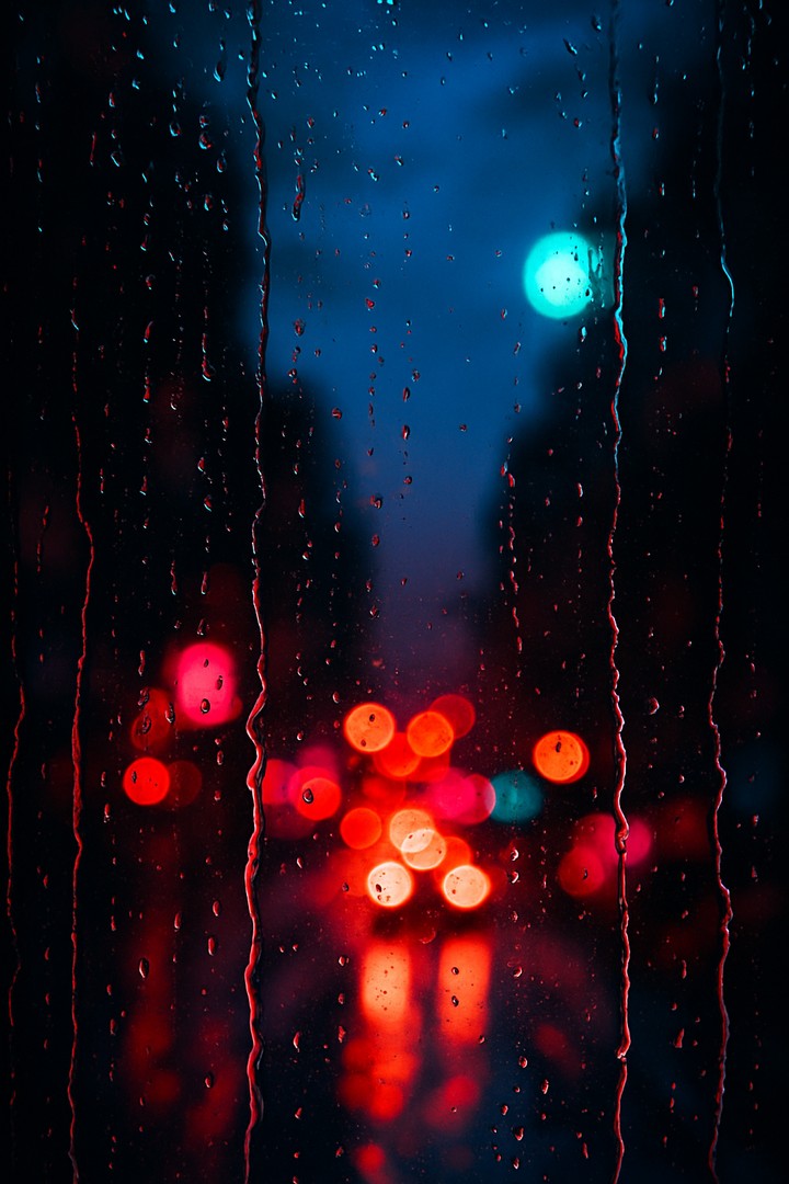 Rainy Night Through Glass walpaper