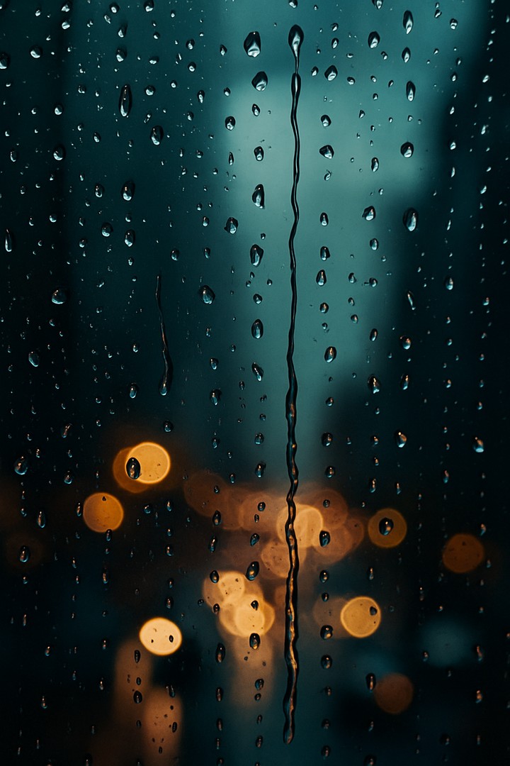 City Lights Through Rain wallpaper