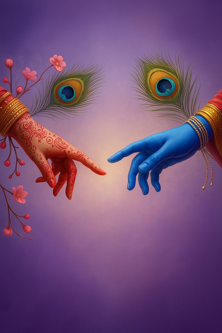 Eternal Bond of Radha Krishna wallpaper