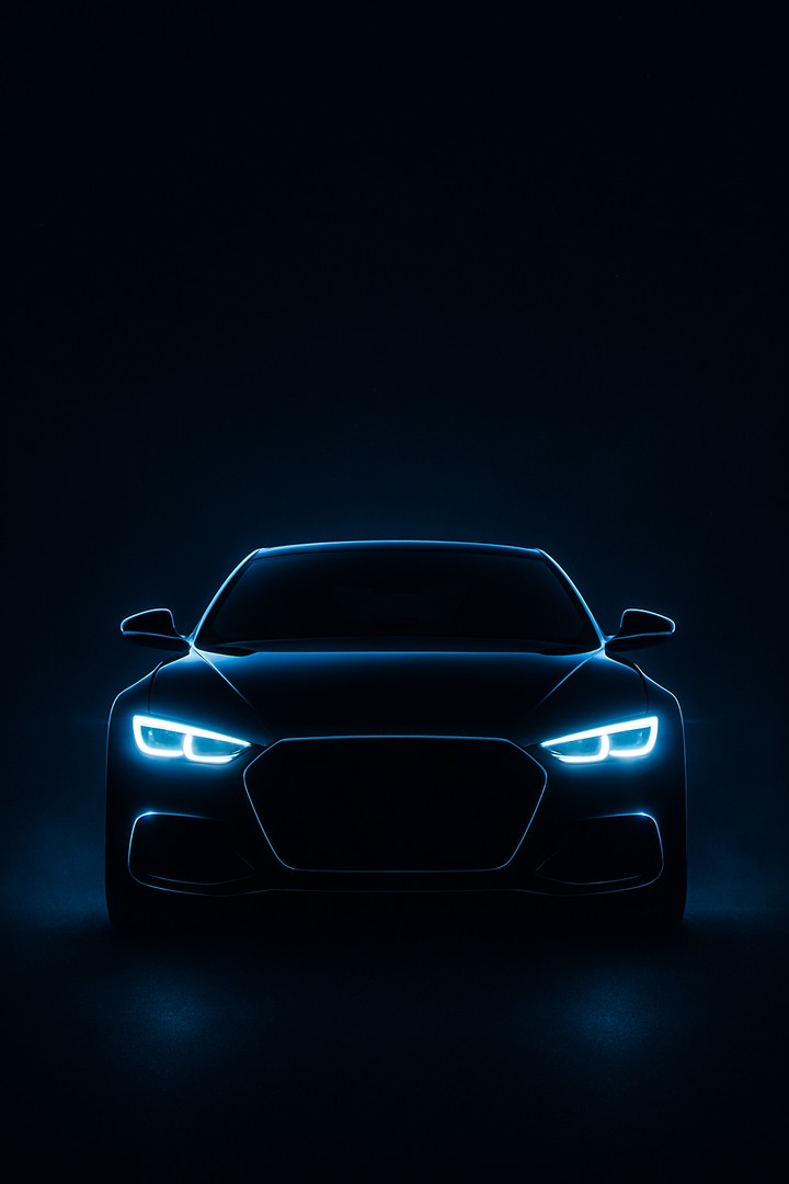 Futuristic Sports Car Front View HD Wallpaper