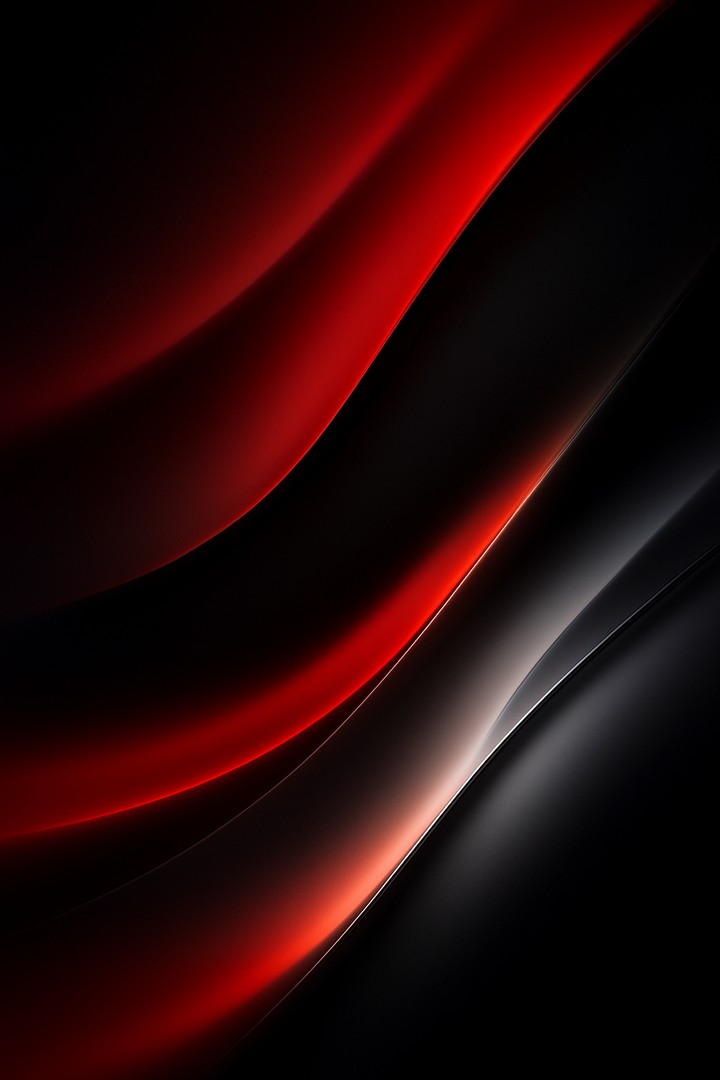 OnePlus Red Wave HD Wallpaper