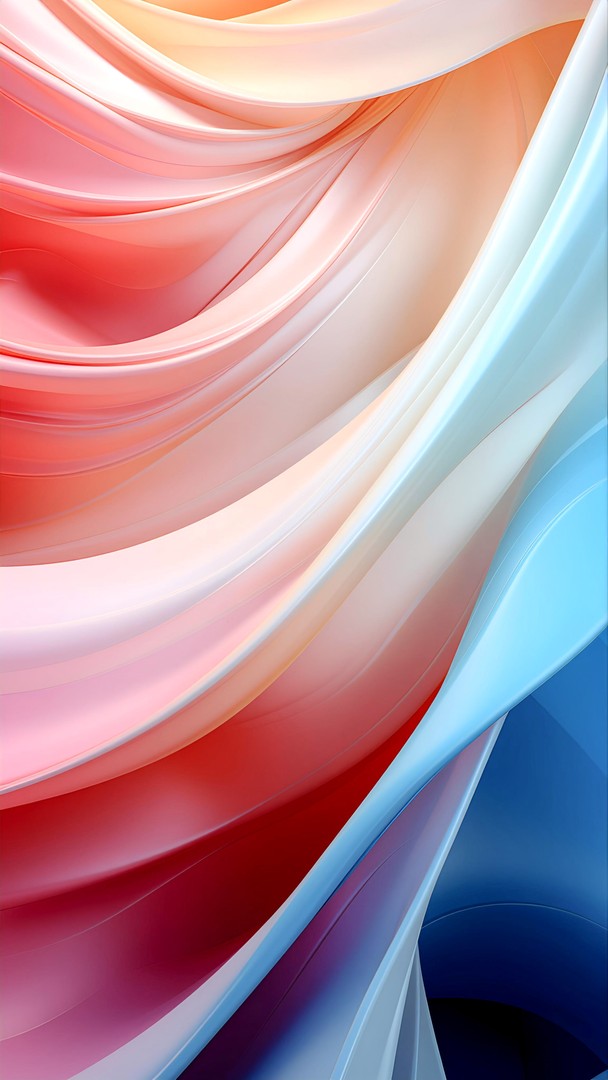 Smooth Color Flow Abstract Wallpaper – Modern Gradient Waves Background