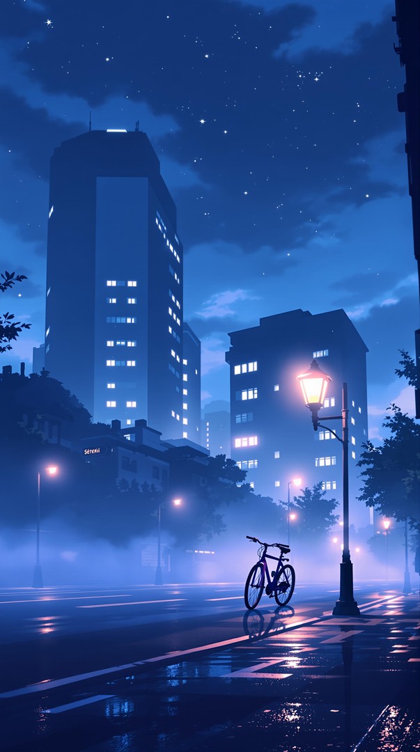 Silent Night City Ride wallpaper