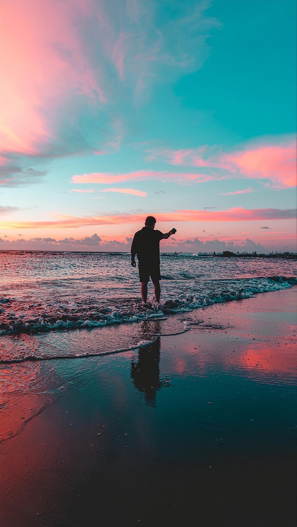 Alone at the Shore wallpaper