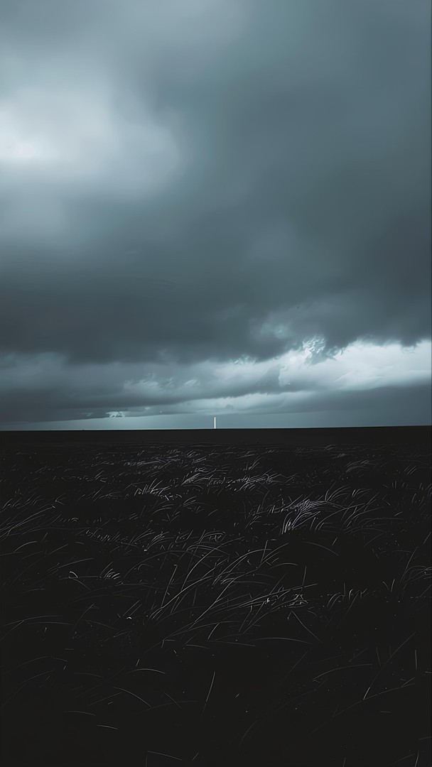 Dark Storm Clouds Landscape Wallpaper