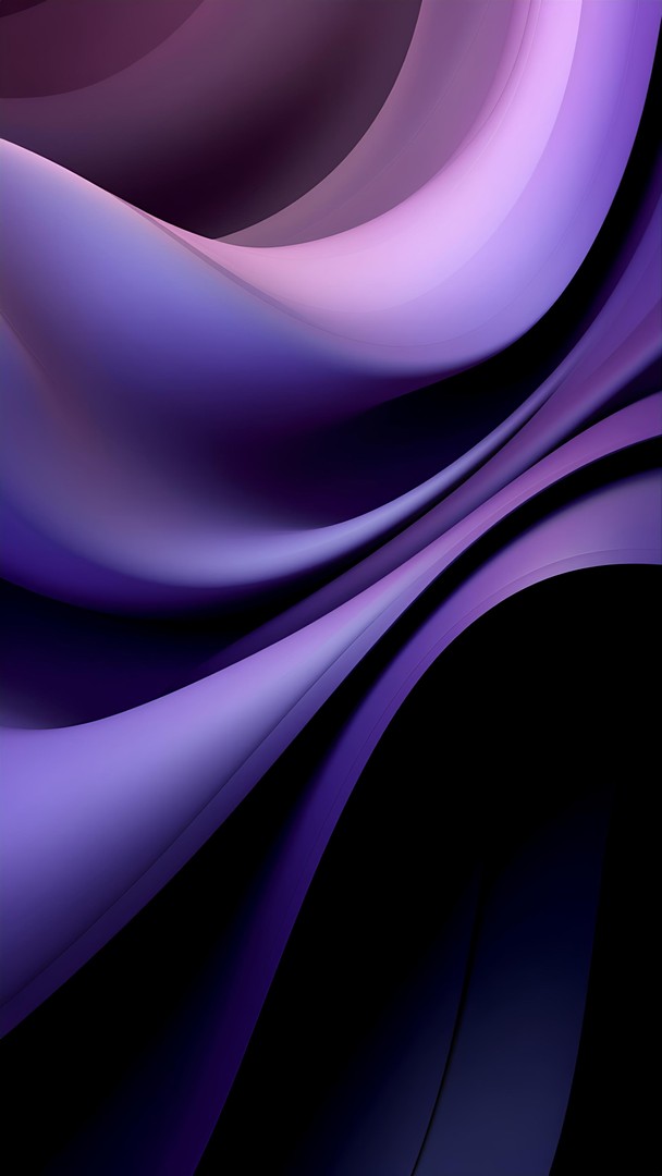 Dark Purple iOS Abstract Wallpaper – Smooth Apple Gradient