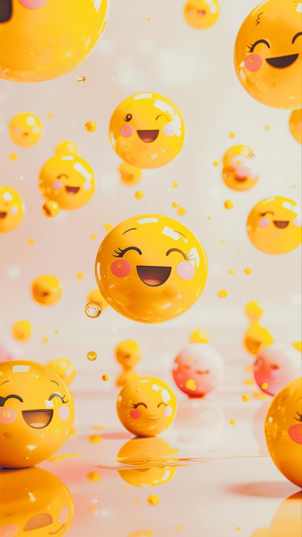Happy Emoji Bubbles