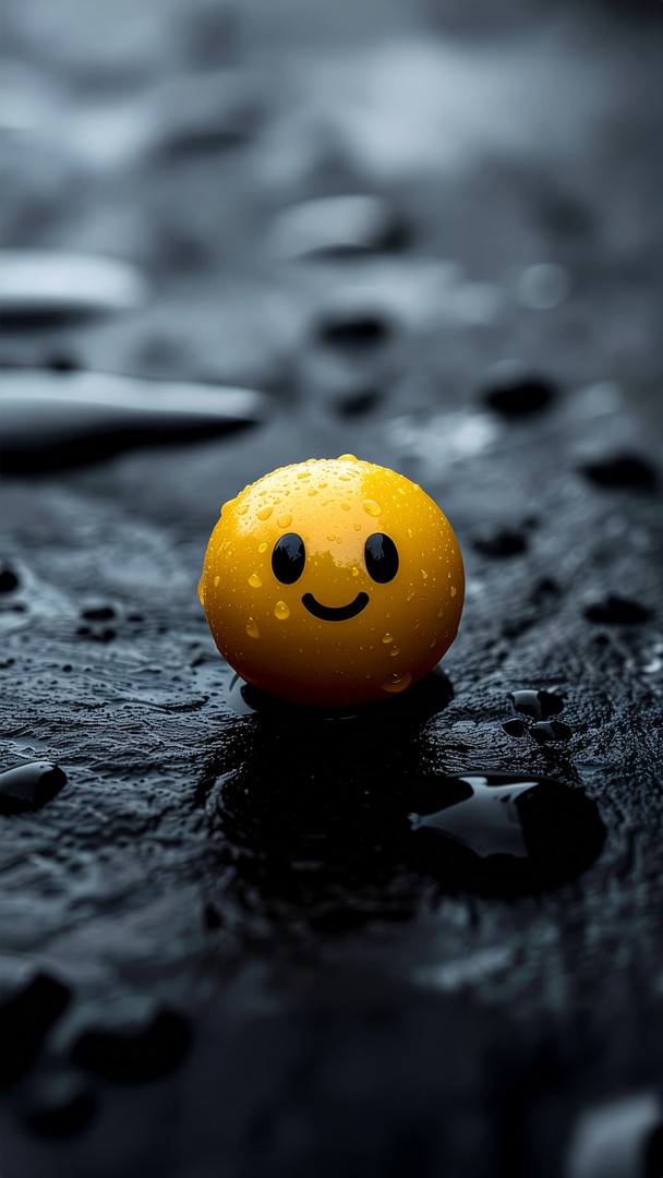 Happy Emoji Dark wallpaper