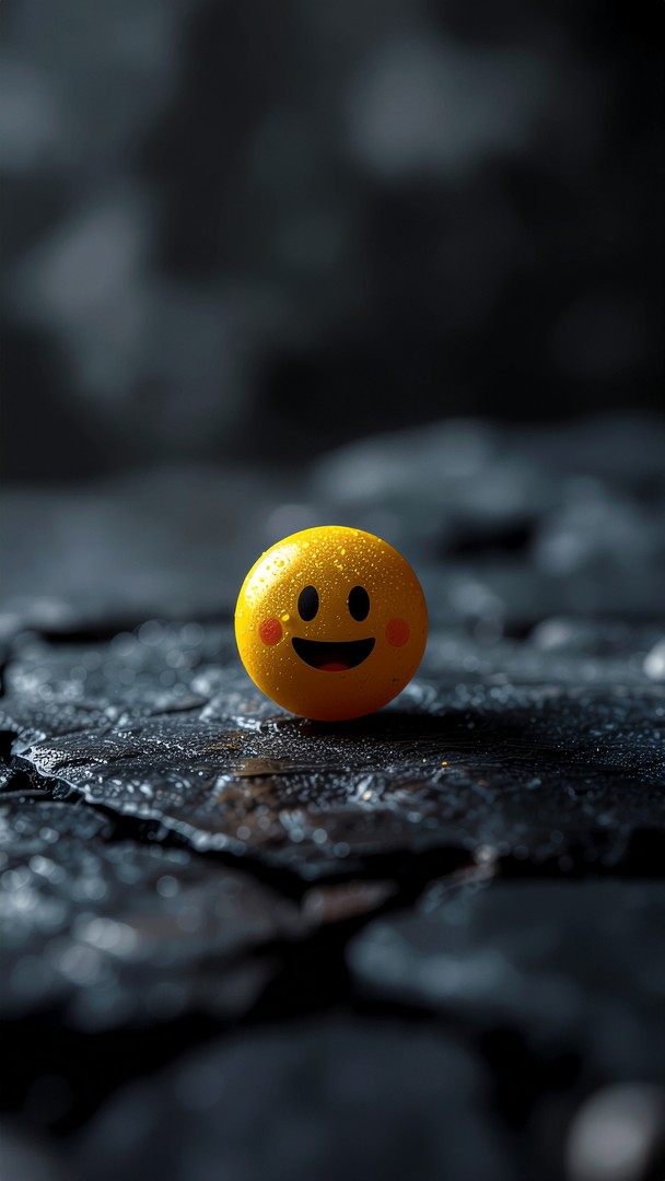 Cute Emoji Dark wallpaper
