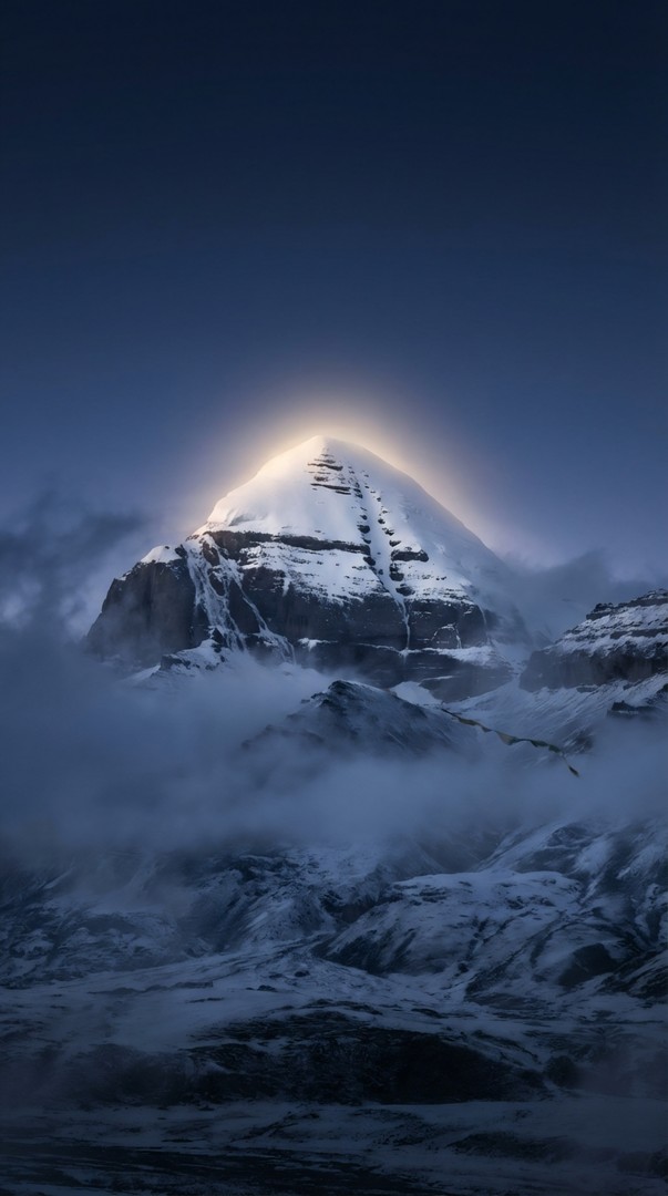 Mount Kailash Dark HD Wallpaper in 4K