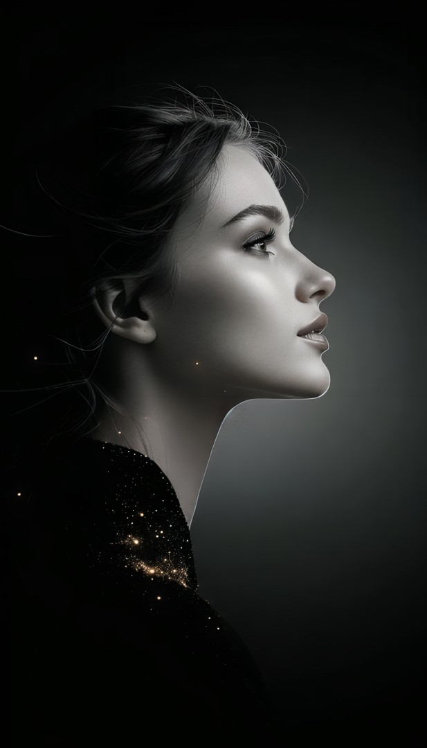 Dark Aesthetic Female Portrait HD Wallpaper