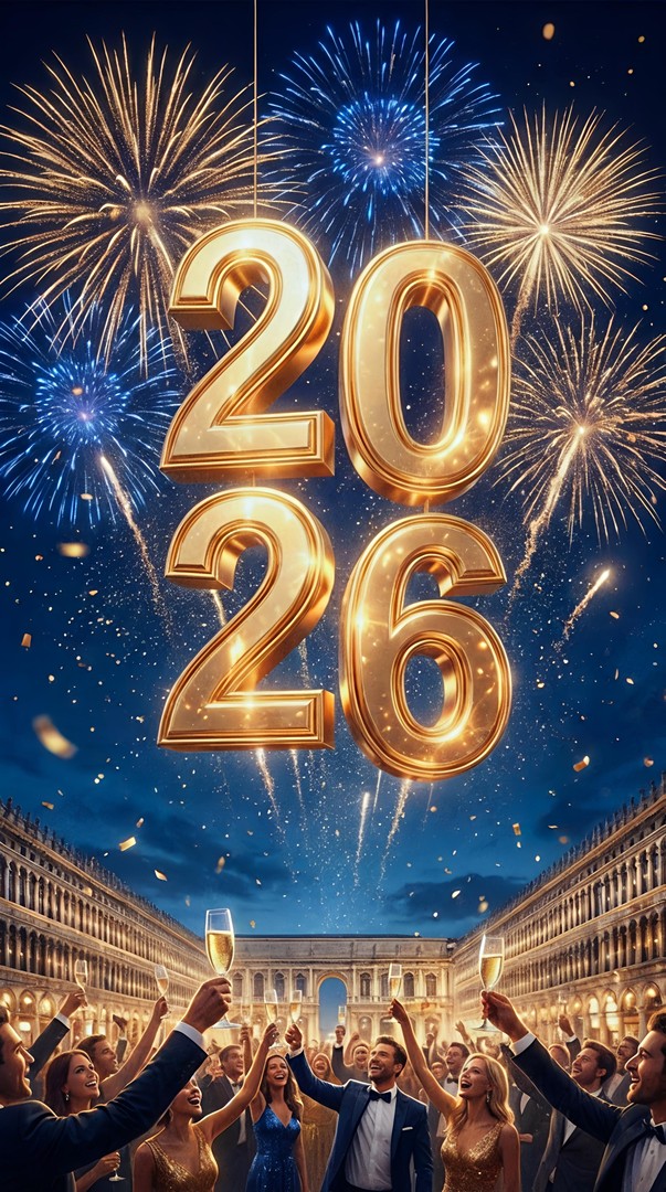 2026 New Year Party HD Wallpaper