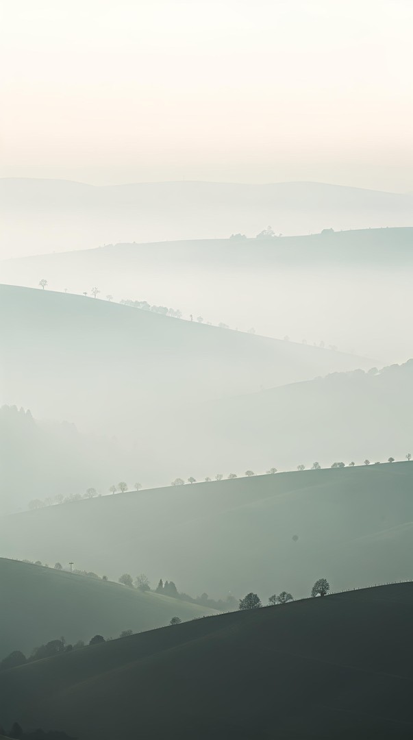Misty Hills HD Wallpaper in 4K