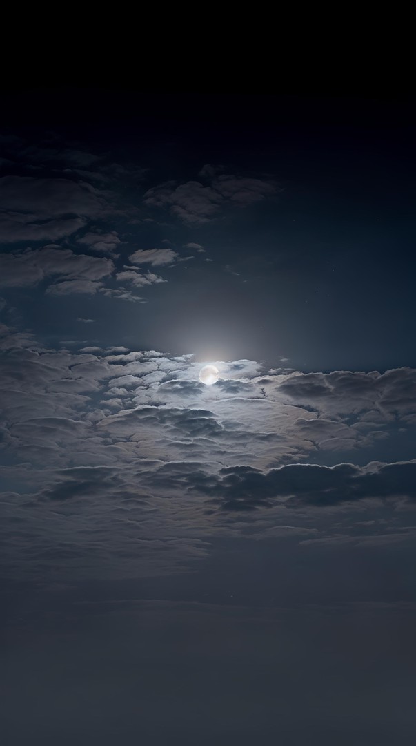Moon Above Clouds HD Wallpaper in 4K