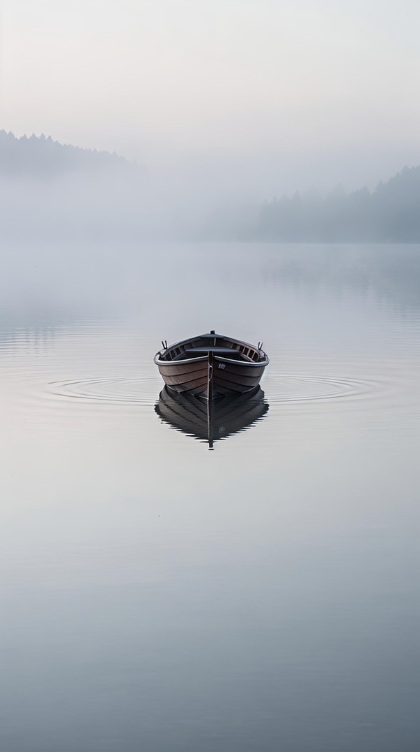 Lonely Boat HD Wallpaper in 4K