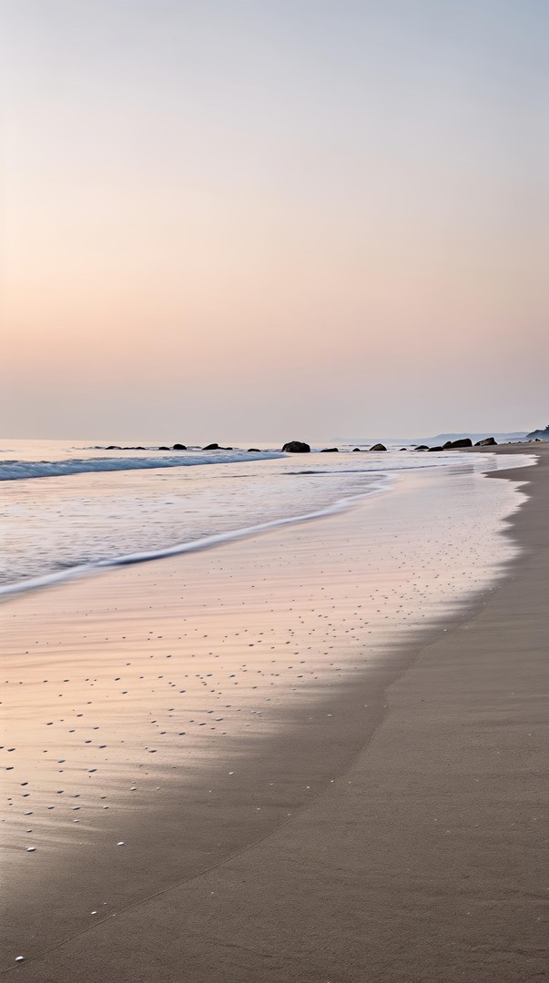 Calm Beach Shore HD Wallpaper in 4K