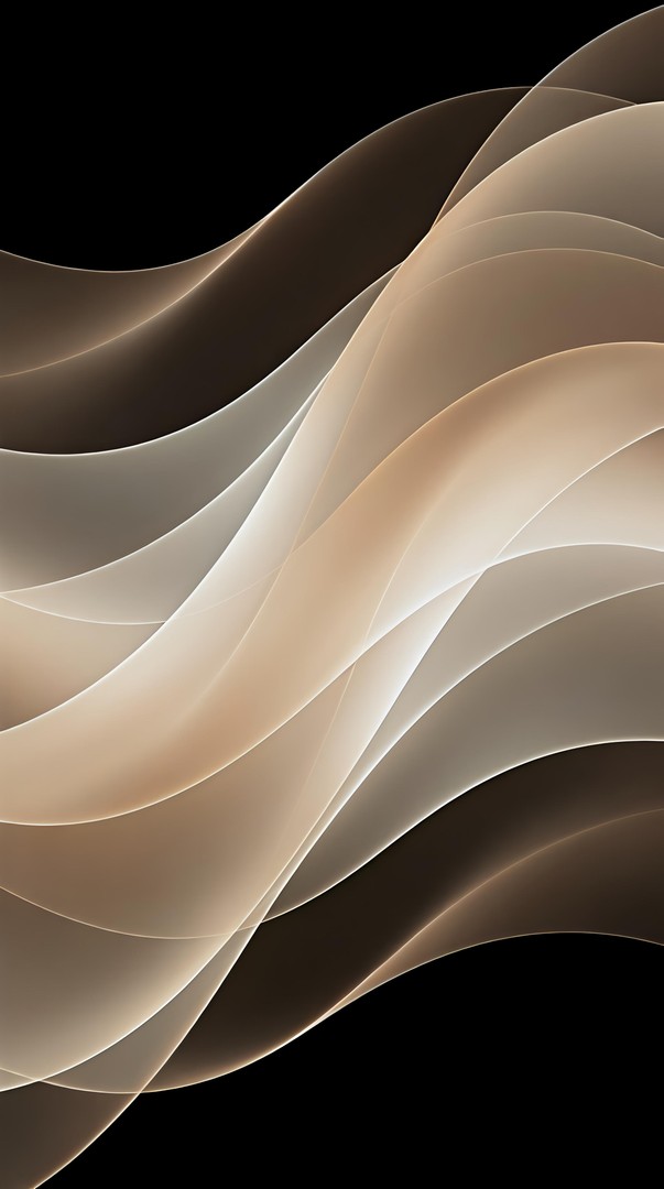 Abstract Golden Waves HD Wallpaper in 4K