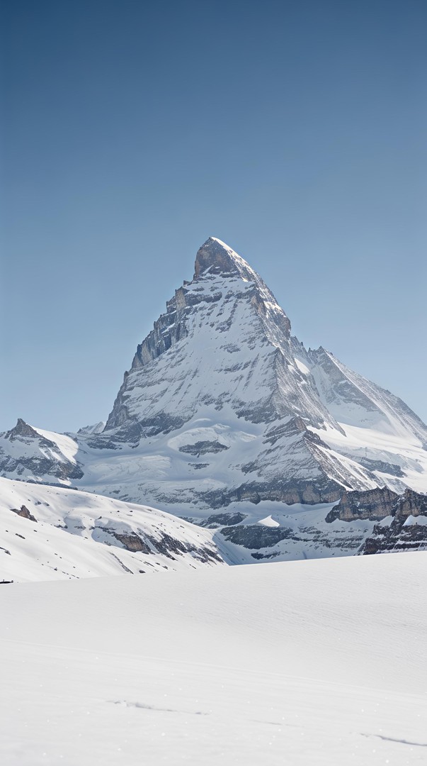 Snowy Mountain Peak HD Wallpaper in 4K