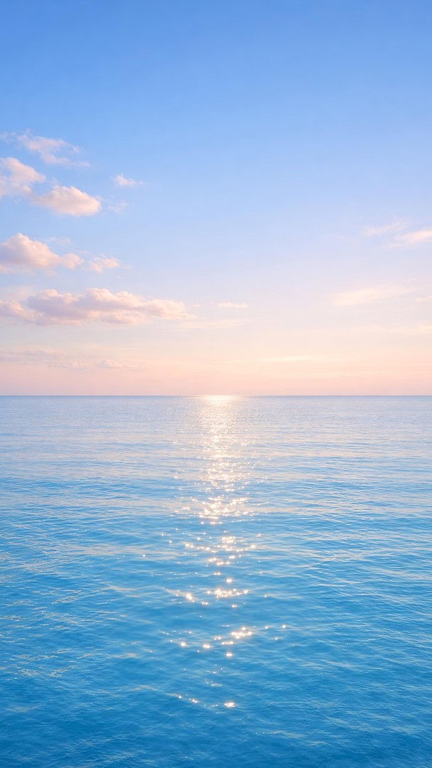 Sea Sunrise HD Wallpaper in 4K - Minimal Ocean Horizon