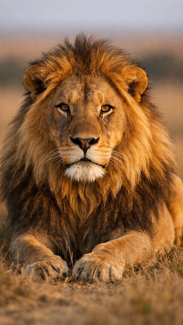 Majestic Lion HD Wallpaper in 4K - Powerful Wildlife Portrait