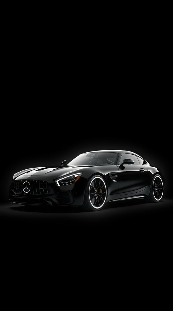 All black car wallpapers 4k