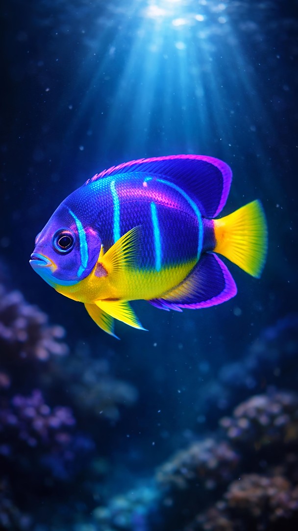 Colorful Tropical Fish HD Wallpaper 4K