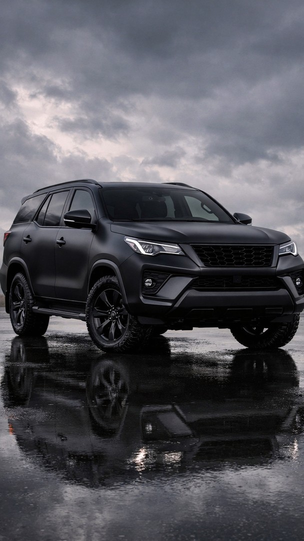 Fortuner HD Wallpaper 4K- black car
