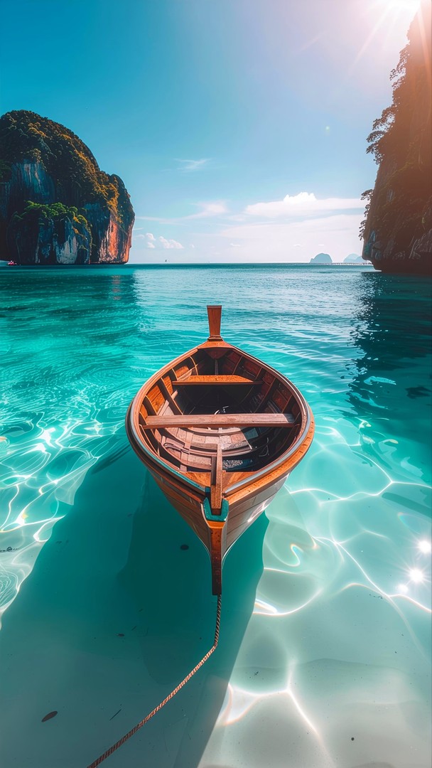 Boat HD Wallpaper 4K - Clear Water