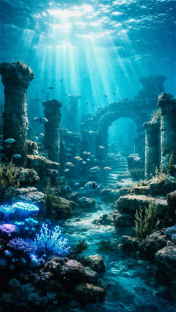 Underwater  HD Wallpaper 4K - Sunlight Ocean Depth