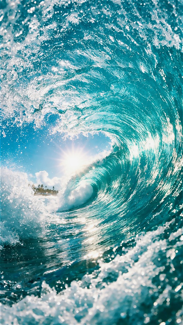 Ocean Wave HD Wallpaper 4K - Powerful Sea Motion