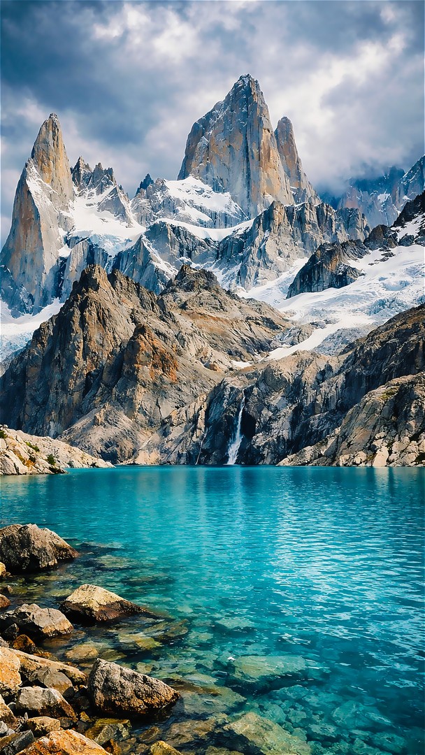 Mountain Lake HD Wallpaper 4K - Alpine Peaks