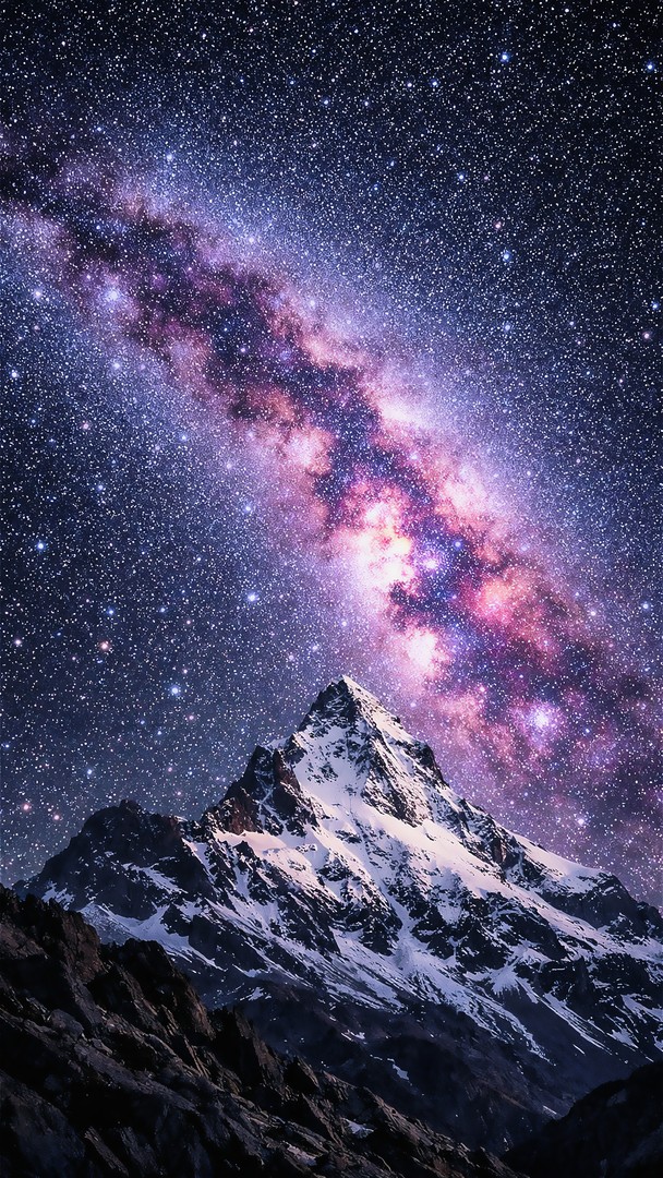 Milky Way HD Wallpaper 4K - Mountain Night Sky