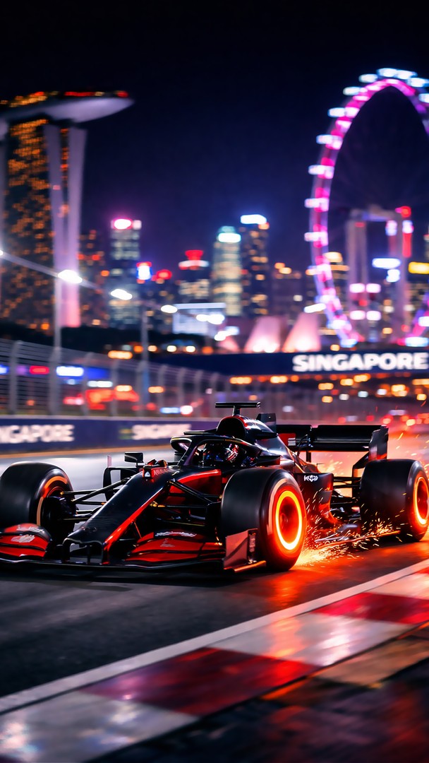 Formula 1 HD Wallpaper 4K - Singapore Night Race