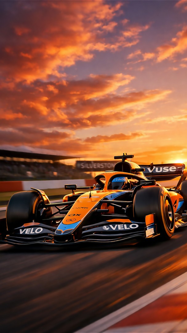 Formula 1 HD Wallpaper 4K - Sunset Speed