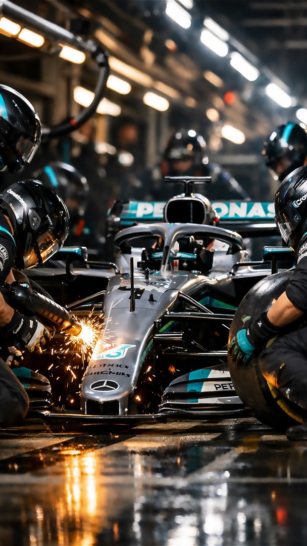 Formula 1 Pit Stop HD Wallpaper 4K - Racing Team