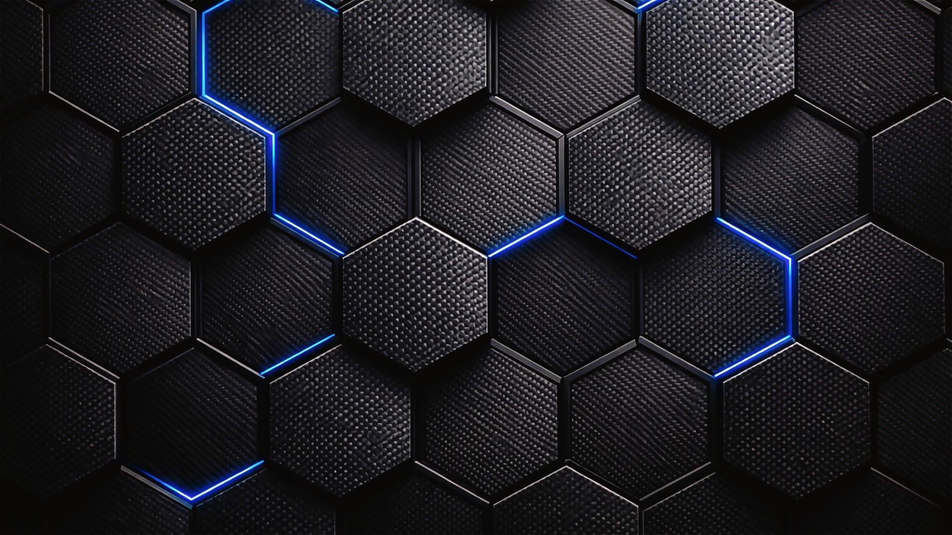 Hexagon Desktop Wallpaper 4K – Dark Geometric Design