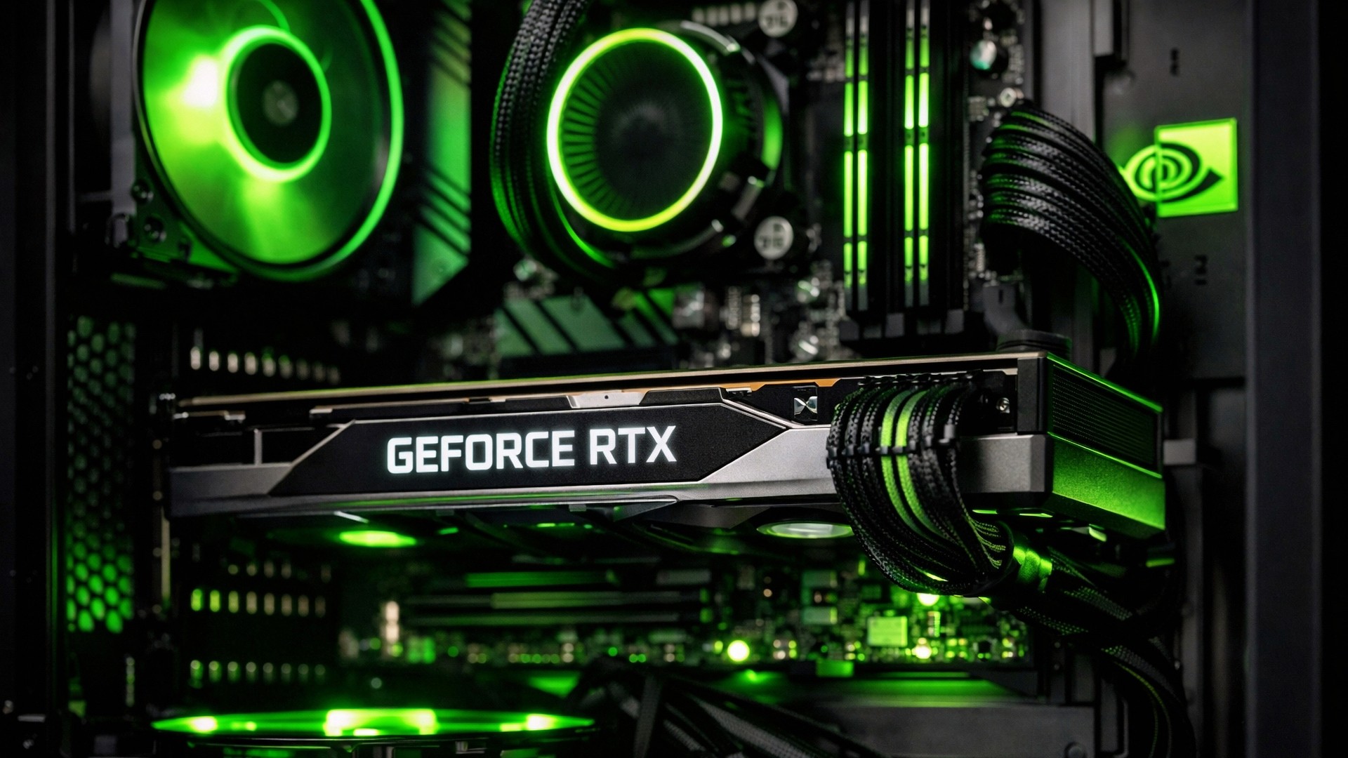 GeForce RTX Desktop Wallpaper 4K – Gaming Brand Design