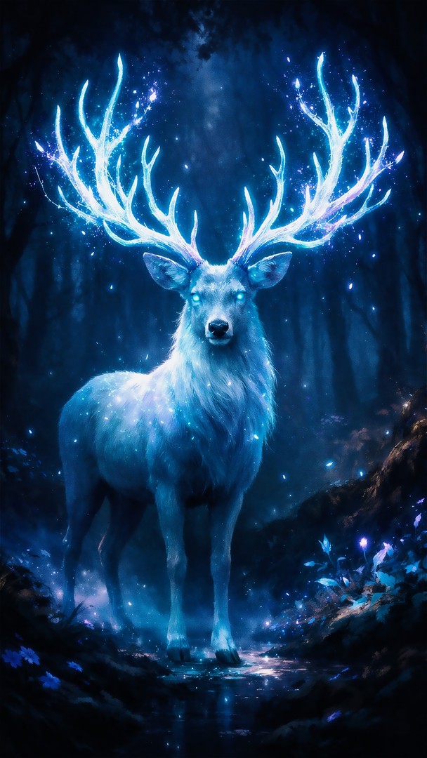 Deer HD Wallpaper 4K - Fantasy Forest