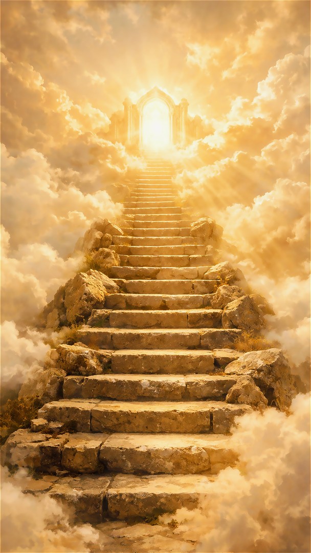 Stairway to Heaven HD Wallpaper 4K - Divine Light Path
