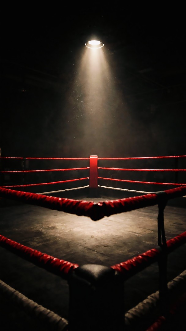 Empty Boxing Ring HD Wallpaper 4K - Fight Before the Storm