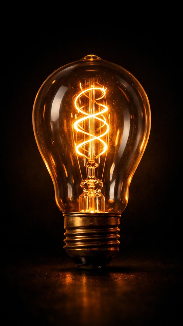 Light Bulb HD Wallpaper 4K - Creative Glow