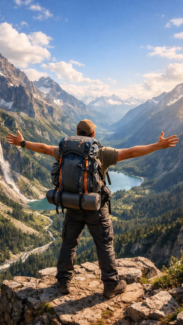 Mountain  Adventure HD Wallpaper 4K - Freedom Landscape