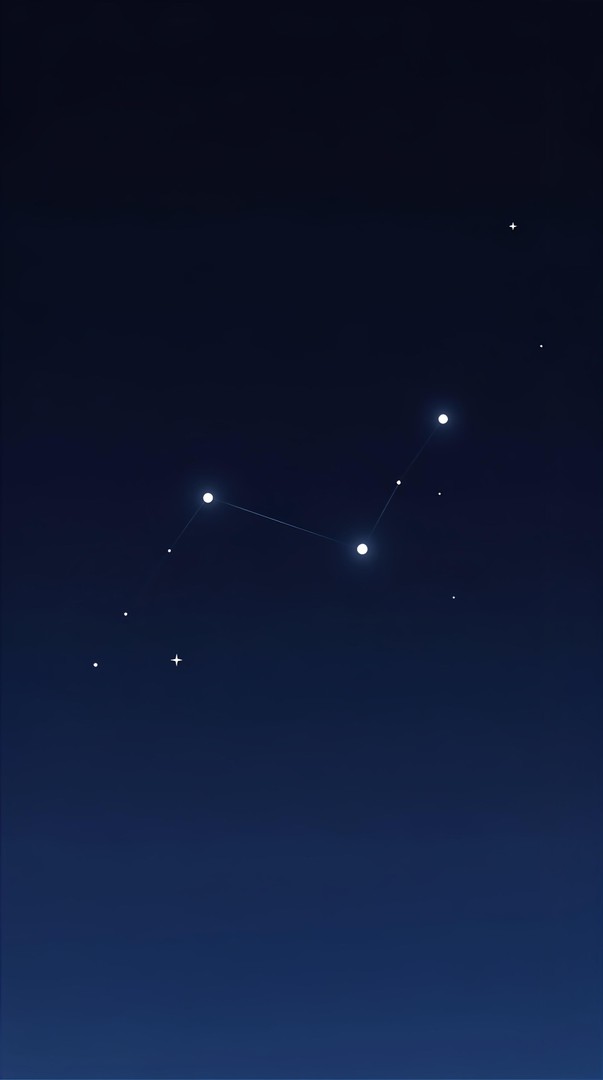 Minimal Star Constellation Night HD Wallpaper 4K - Space Art