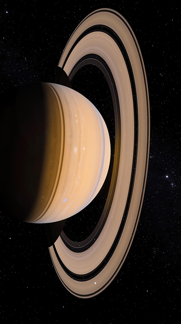 Saturn Planet with Rings HD Wallpaper 4K - Space Astronomy