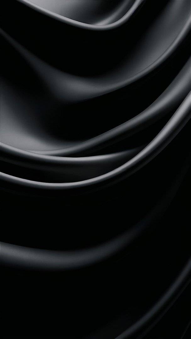 Black Smooth Fabric Waves HD Wallpaper 4K - Dark
